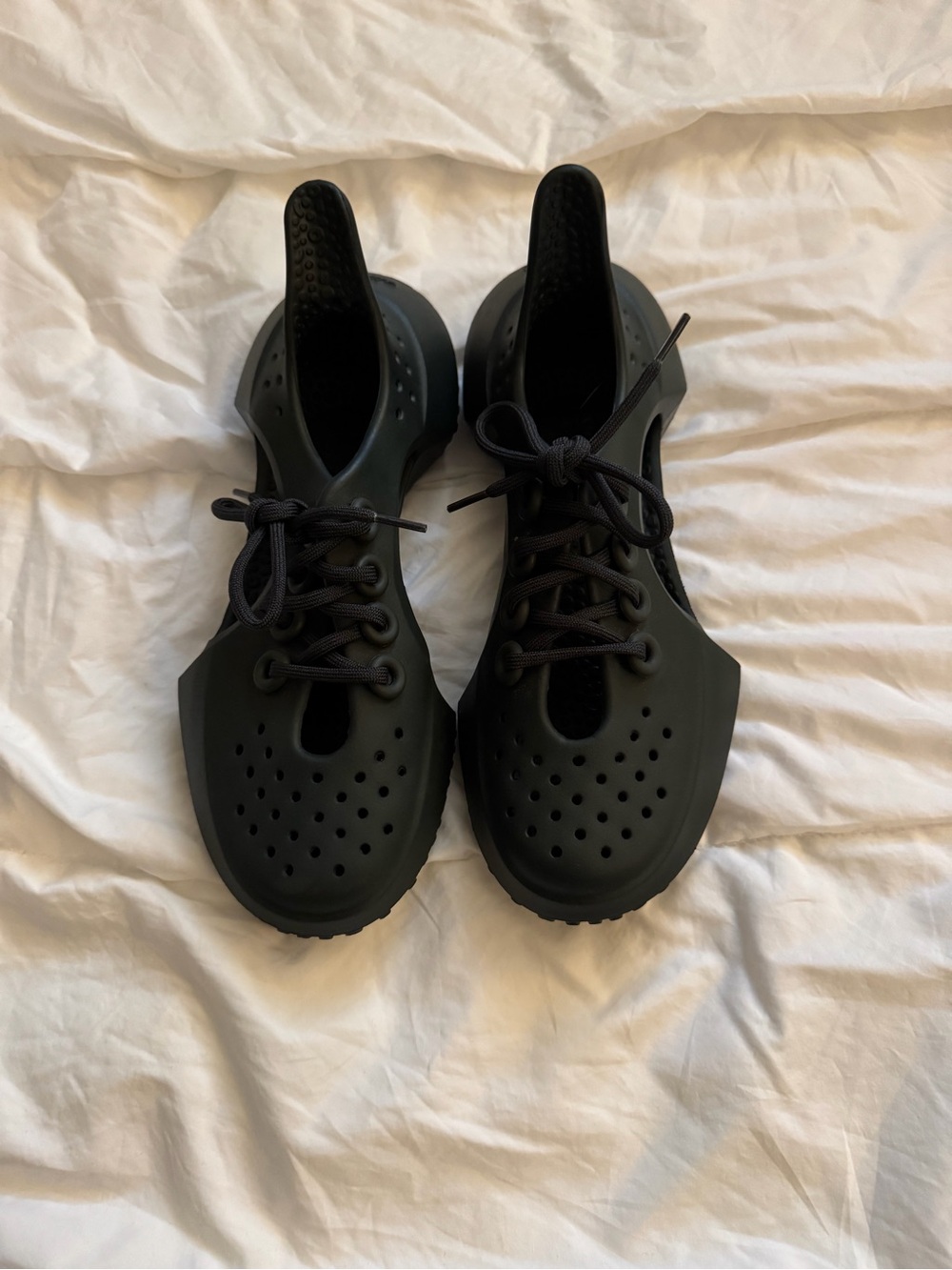 allbirds Black Lace-Up Water-Resistant Shoes